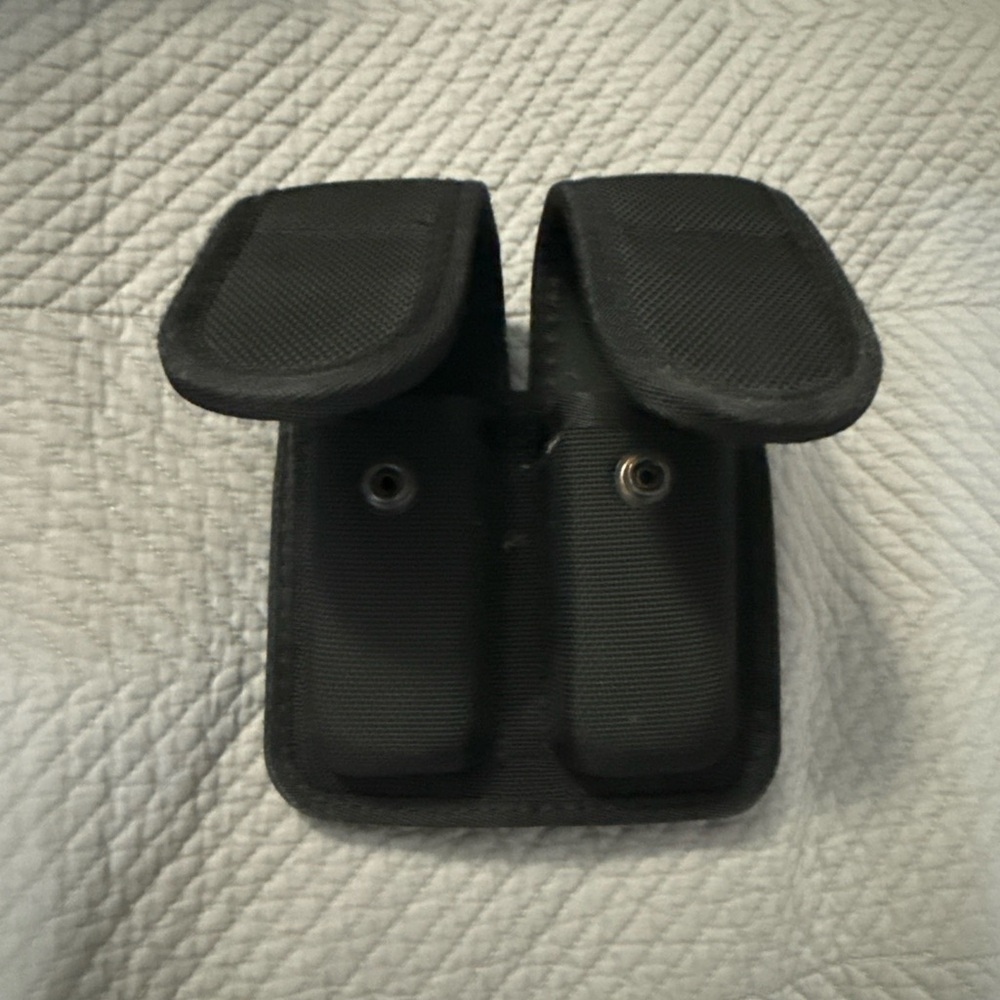 Bianchi Dual Black Nylon Phone Holster